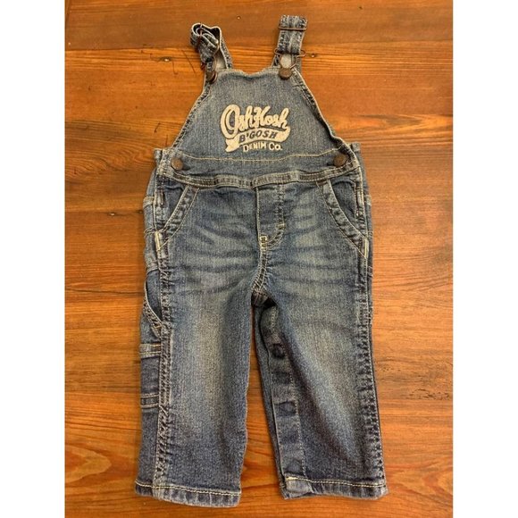 Osh Kosh denim overalls, size little boy 6 months, very good condition
